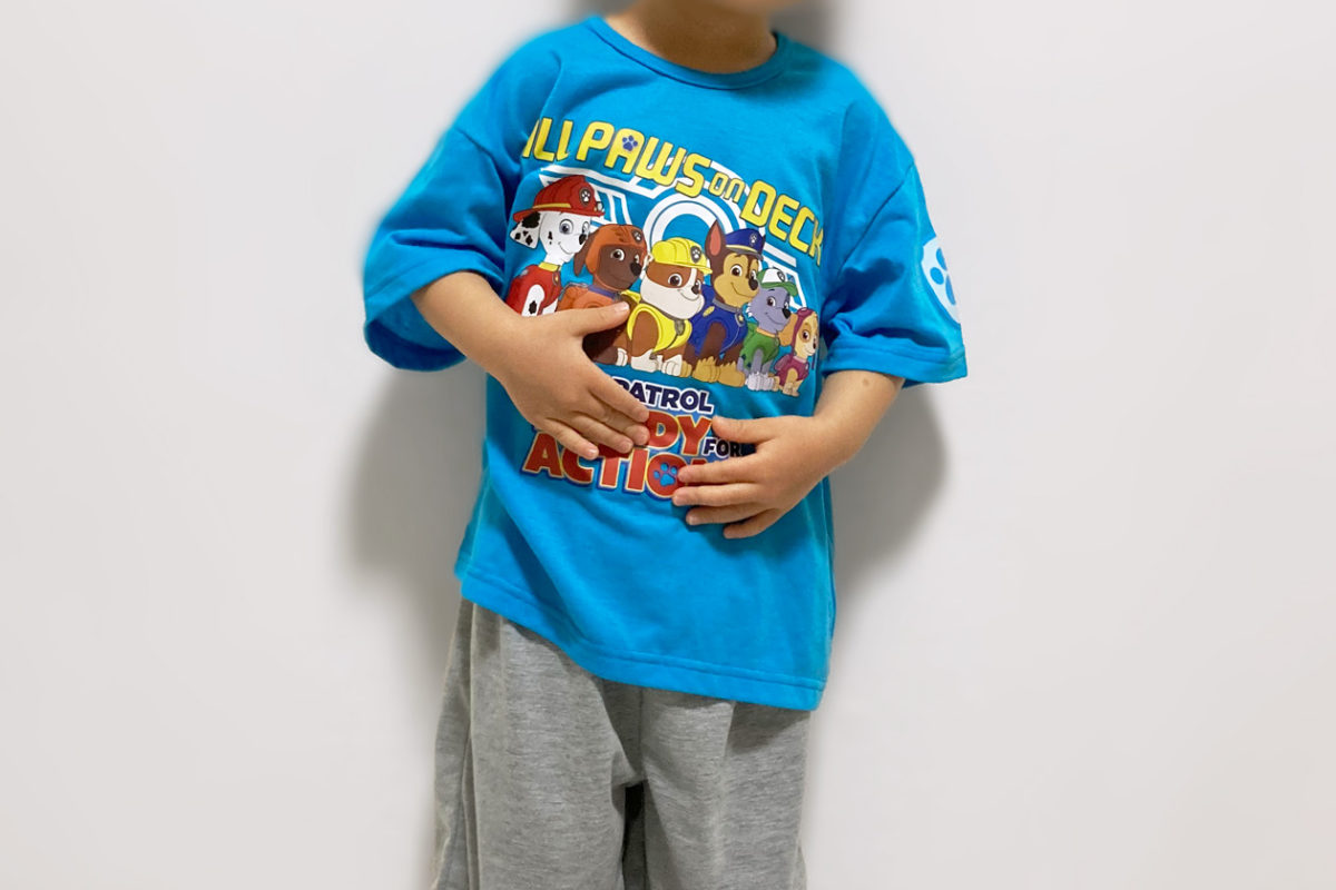 西松屋の子供服 パウパトロールのパジャマ 3歳児の着用感 サイズ感 街角ワンダーランド